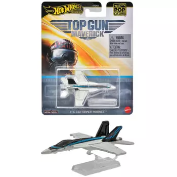 Hot Wheels Pop Culture - F/A-18E Super Hornet игрушечный мини-автомобиль самолет для детей от 3 лет и старше серый HVJ37