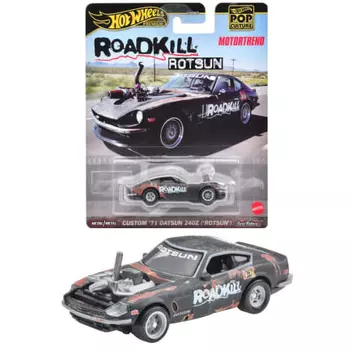 Hot Wheels Pop Culture ROADKILL ROTSUN - Custom 71 Datsun 240Z ( Ротсан ) [Мини-автомобиль] [от 3 лет] HKC37