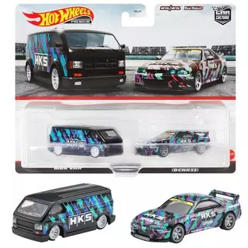 Hot Wheels Premium 2 Pack Nissan Skyline MBK Van 2007 года и HKF53 GT-R (BNCR33) / [3 вверх]