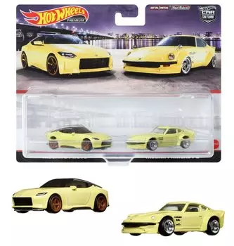 Hot Wheels Premium 2 Pack Nissan Z Fairlady 2000 лет и HFF33 Yellow Mini Proto/Nissan [3 шт.]