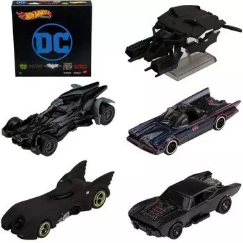 Hot Wheels Premium Box Batman, возраст 1 год и GRM17, черный [Только онлайн] – [3 вверху] чёрный