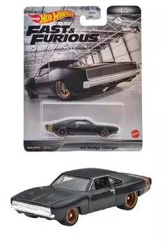 Hot Wheels Retro Entertainment Fast & Furious 68 Dodge Charger [3 года ~] HCP17 Черный