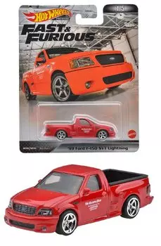 Hot Wheels Retro Entertainment Fast & Furious 99 Ford F-150 SVT Lightning [3 years old and up] HCP15 Red