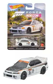 Hot Wheels Retro Entertainment FORZA HORIZON 5 Mitsubishi Lancer Evolution VI [3 года ~] HCP11 Белый