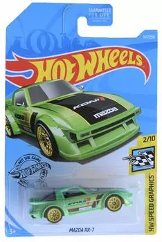Hot Wheels Speed Graphics Mazda RX 7 Green 2/10 167/250,
