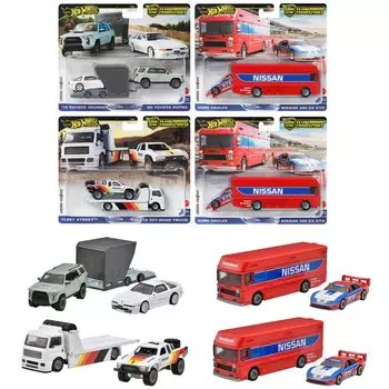 Hot Wheels Team Transport ассорти 2 машинки x 4 комплекта игрушечные машинки мини-машинки распродажа от 3 лет и старше мульти 987D-FLF56