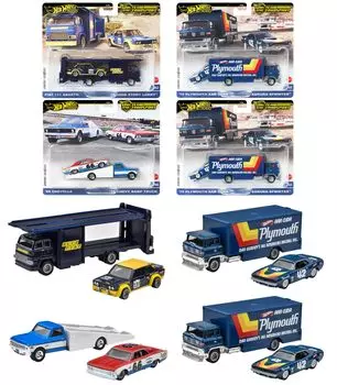 Hot Wheels Team Transport Ассортимент Мини-машин x 4 Набора Коробка Годы и [2 Продано] [3 Доставлено] 987A-FLF56