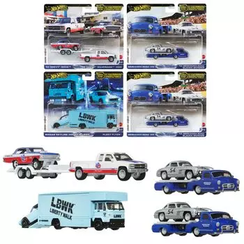 Hot Wheels Team Transport Assortment 2 x 4 Sets Box Sale Vehicle Toy Mini Car для детей от 3 лет и старше 987C-FLF56