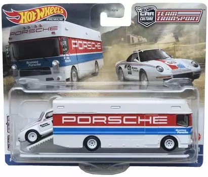 Hot Wheels Team Transport Porsche 959 Euro White Hauler, № 61