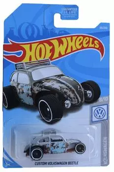 Hot Wheels Volkswagen Series Custom Volkswagen Beetle Grey 8/10 69/250 серый