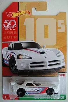 Hot Wheels White Dodge Viper SRT10 ACR 50th Anniversary 10 s 10/10
