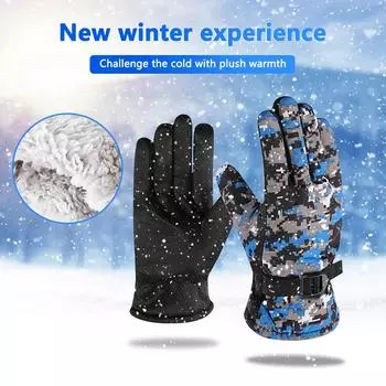 Hot Winter Gloves for Men Women Touchscreen Warm Outdoor Cycling Driving Motorcycle Cold Gloves Windproof Non-Slip Men Gloves