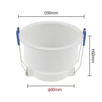 Hot Zinc Alloy Anti Glare Cut-out 80mm LED Spotlight GU10 White/Black Ceiling Downlight Fixture Housing Frame