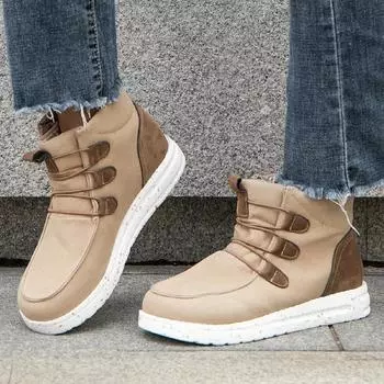 hotAnkle Boots Women Autumn Winter Cross Strappy Vintage Women Punk Boots Flat Женская обувь Woman Botas Mujer Размер 35~43 35 бежевый