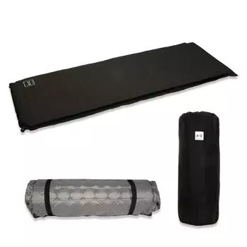 HOTEL CAMPS надувной кемпинговый коврик 8 см кемпинговый коврик надувной коврик автомобильный спальный коврик палаточный коврик уличный коврик толстый 8 см полиуретановая пена (черный) Самонадувающийся чёрный