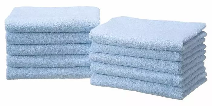 Hotel Face Set из 10 полотенец для лица Сделано в Японии Полотенце Senshu 32 x 82 Небесно-голубое (приблизительно. см)