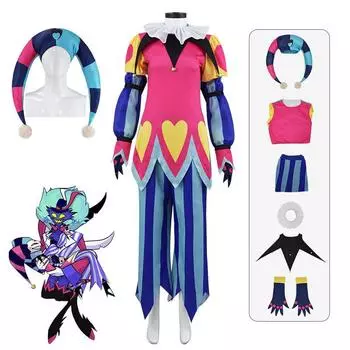 Hotel Fizzarolli Clothing Anime Style Design Cosplay Set Performance XS