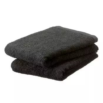 Hotel Large Bath Set of 2 Large Bath Towels Made in Japan Senshu Towel 70 x Charcoal Gray (Approx. 140cm)
