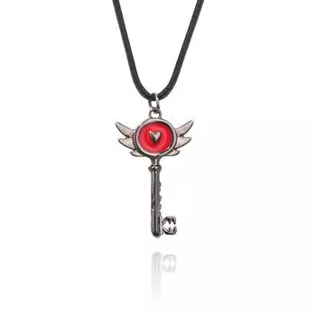 Hotel Necklace Key With Anime Cartoon Metal Pendant Jewelry Fashion Gift