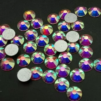 Hotfix Need Flat Back Non Стразы Микро Кристалл Цвета Дизайн Ногтей AB Алмазные Стразы Косметика Украшения DIY Клей Для Ногтей 1440 Шт.