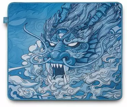 Hotline games Gaming Mouse Pad Dragon Pattern Control Mouse Pad Size Length 400mm x Width Blue (L 450mm, Dragon)