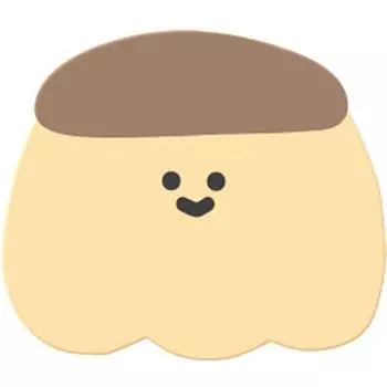 Hotty Mall Cute Soft Pudding акриловый Smart Talk, желтый, 1 шт.