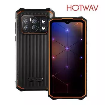HOTWAV Cyber 13 Pro Защищенные смартфоны Глобальная версия 150LM Фонарик 20 ГБ+256 ГБ 6,6 2K Мобильный телефон 10800 мАч 64 МП Сотовые телефоны чёрный