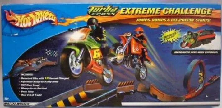 HOTWHEELS Turbocross велосипеды ЭКСТРЕМАЛЬНЫЙ ВЫЗОВ Колеса Turbocross Extreme Challenge Stunt (Горячий набор)