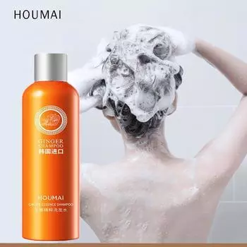 HOUMAI Ginger Essence Шампунь для мужчин и женщин Шампунь для контроля жирности волос Шампунь для восстановления плотных волос 300ml
