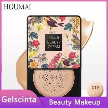 HOUMAI Маленький грибной крем-подушка Легкий и дышащий консилер Изолирующий крем Bb Жидкая основа 01#natural color