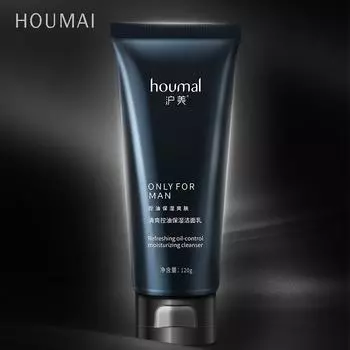 HOUMAI Освежающее очищающее средство для лица с контролем жирности Мужское очищающее увлажняющее очищающее средство Средства по уходу за кожей 120g