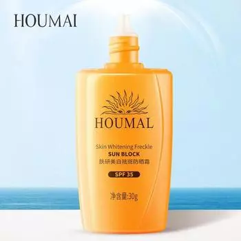 HOUMAI Отбеливающий солнцезащитный крем против веснушек, крем для ухода за лицом всего тела, УФ-увлажняющий солнцезащитный лосьон