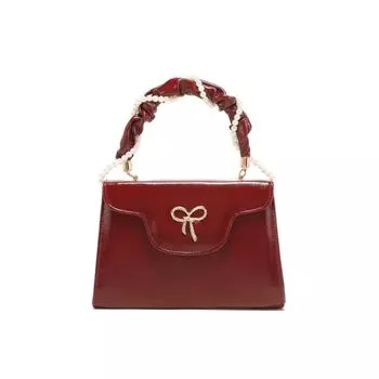 Houndstooth Velvet Niche Style Bridal Wedding Handbag