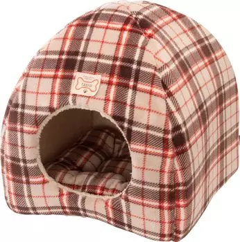 House bed Gluck pet bed plaid tassu 168-6429A3 серый