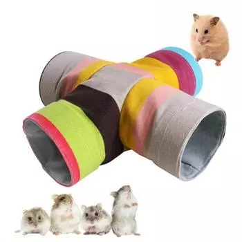 House Cave Drill Hole Guinea Pig Cages Accessories Small Pet Tunnel Hamster Tube Toy Hedgehog Tube Two-way