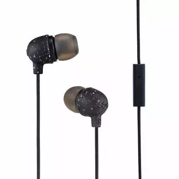 House of Marley LITTLE BIRD earphones with remote recycled environmentally black year In-ear control, callable, eco-plastic, silicone, friendly,