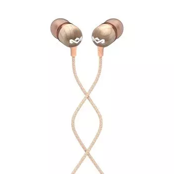 House of Marley of SMILE JAMAICA Canal Earphones Highly Durable Fabric Cable Aluminum Housing Remote Control Callable Copper Year EM SMILE JAMAICA CP