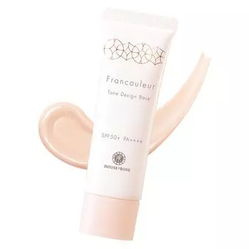House of Rose Frankleur Tone Design Base Основа под макияж Крем Солнцезащитный крем Керамид Цвет крови Коррекция цвета Подарок Сделано в Японии SPF50+ PA++++
