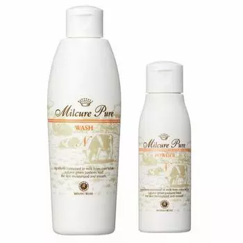 House of Rose Milkure Pure Wash & Powder Wash 250 мл Порошок 50 г Набор для ухода за кожей Непенящееся очищающее средство для лица Молоко Энзим Нос Rough Подарок Женщин Мужчин Сделано