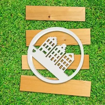 House Silicone Mold Abstract Home Silicone Molds Silicone Circular House Mold For DIYAromatherapy Plaster Ornaments Resin Craft белый