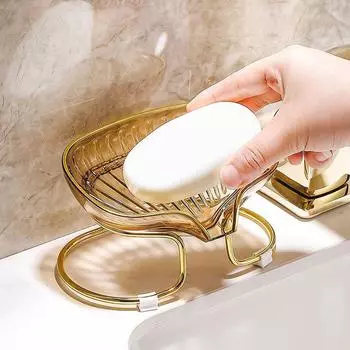 Houseeker Light Luxury мыльница для туалета, душа, держатель для мыла со сливной полкой, контейнер для хранения мыла, поднос, гаджеты для ванной комнаты чистый