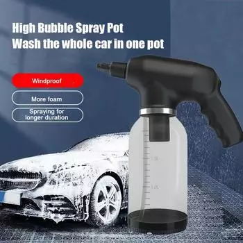 Household 2.0L Powerful Foam Generation Sprayer With 2000mAh Battery No Water Hose Needed Large Capacity Water Tank Car Washing
