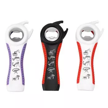 Household 5In1 NonSlip Bottle Lids Jar Can Opener Manual Opener Tools Kitchen Utensils