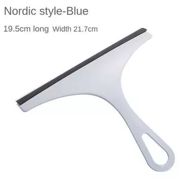 Household Cleaning Bathroom Mirror Cleaner With Silicone Blade Holder Hook Car Glass Shower Squeegee Window Glass Wiper Scraper