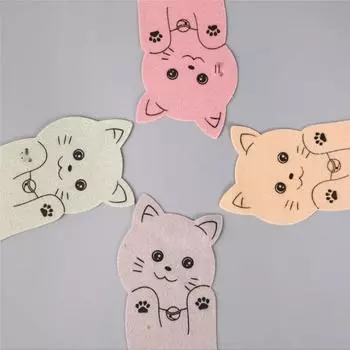 Household Cuttable Toilet Cushion Cute Cartoon Cat Adsorption Type Toilet Seat Cover Washable Creative Toilet Seat Cushion хаки