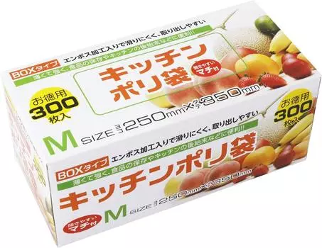 Household Japan Kitchen Plastic 35 x Easy to Take Out in 300 Set of 30 Bag, Translucent, Approx. 19cm, Gusseted, Boxed, Embossed, (Sold Case) KB18,