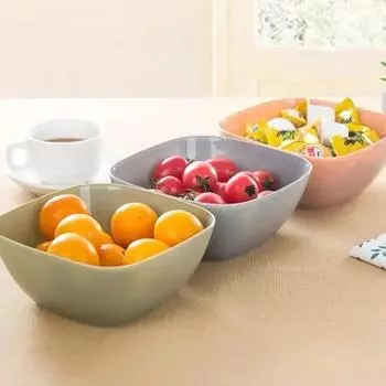Household Kitchen Tools Salad Salt Snack Candy Plate Bowl Vinegar Solid Paster Food Container Household Storage Accessories синий