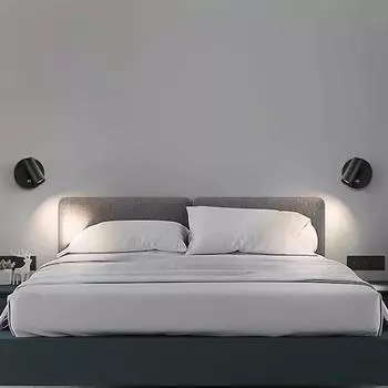 Household LED light magnetic wall light spotlight wireless room light removable wiring-free and punch-free bedroom light white light белый