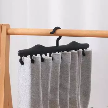 Household Multi-Functional Socks Drying Rack Plastic 8 Clips, Underwear Drying Clips, Windproof Socks Drying Clips