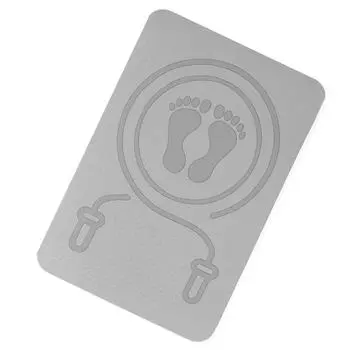 Household Skipping Buffer Pad AntiTear Exercise Yoga Mat NonSlip Sports Training Fitness Cushion Pad for Indoor Outdoor серый